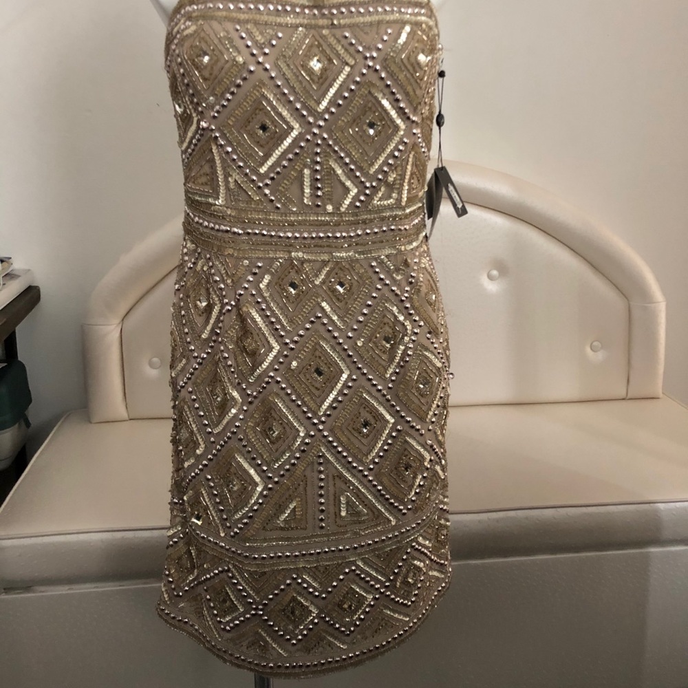 Adrianna Papell strapless dress